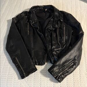Vintage Free People Leather Jacket
